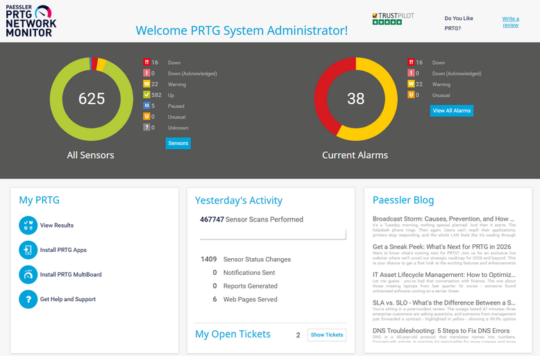 Welcome to PRTG Welcome to PRTG